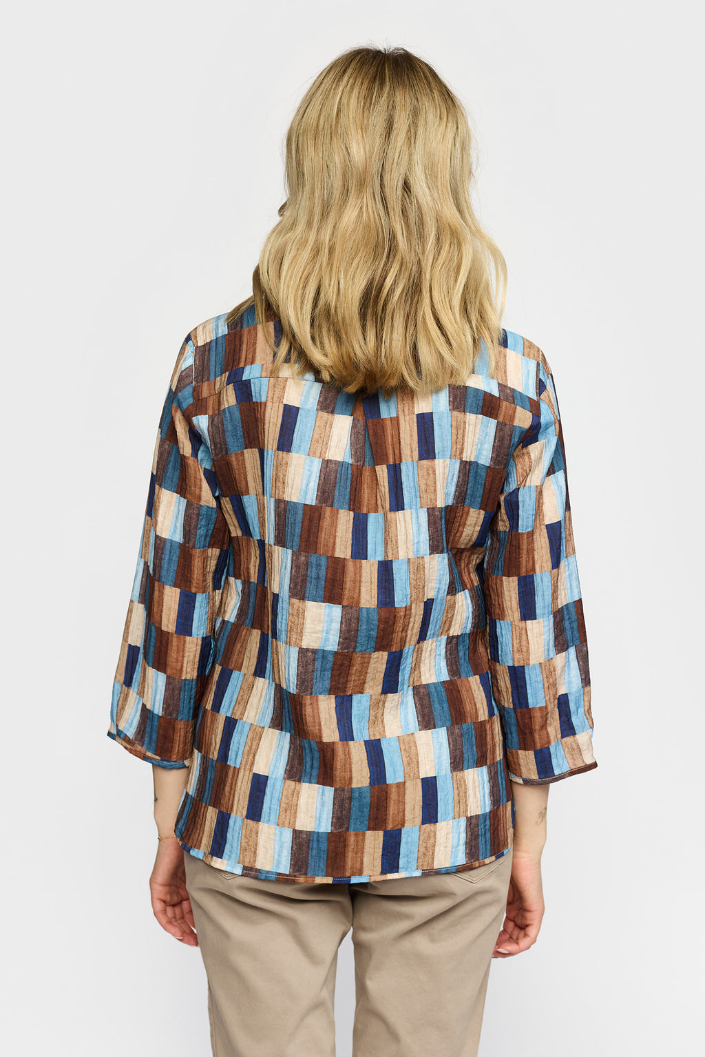 2 Biz Amoa Bluse Square Brun