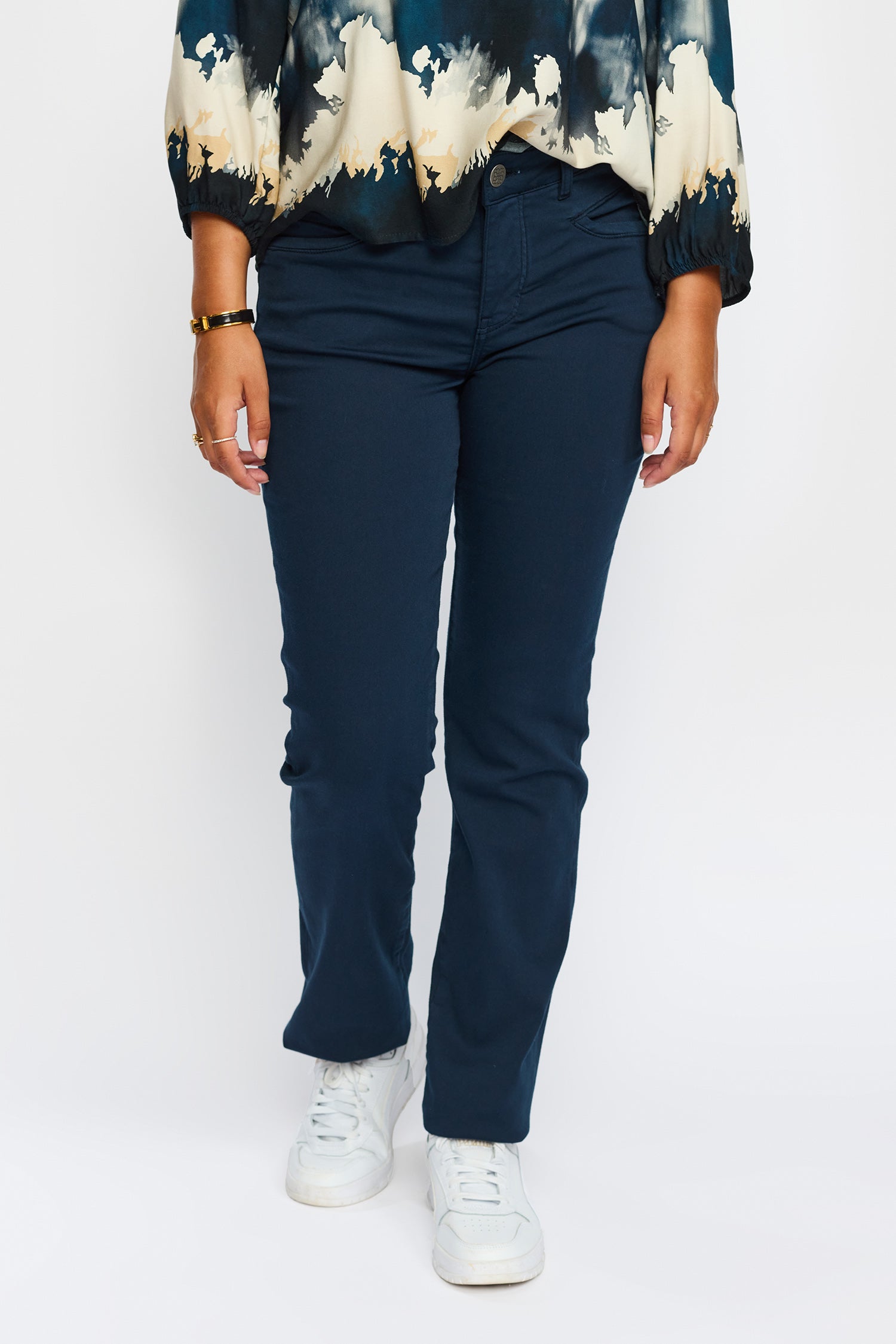 2 Biz Bodil Bukser Navy Blå