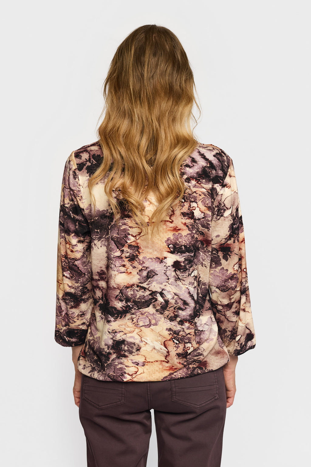 2 Biz Tandy Bluse Grape