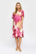 2 Biz Alma Kjole Blomster Pink