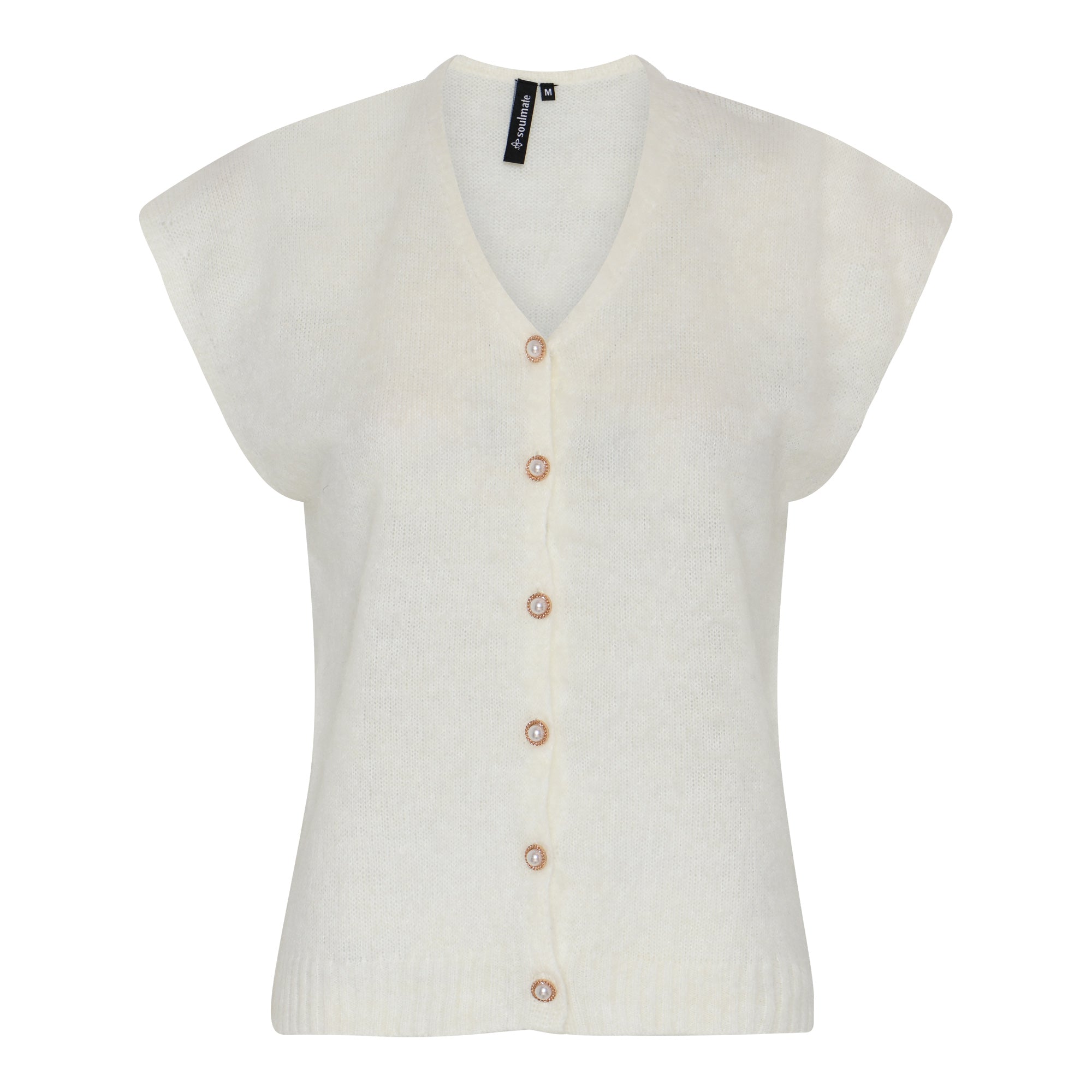 Soulmate Charlise 3 Vest Off White