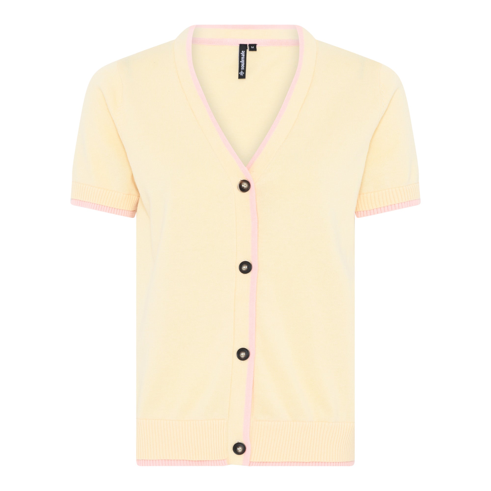 Soulmate Bettini 1 Strik Cardigan Gul