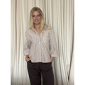 Continue CPH Mili Stripe Skjorte Stribet Brun