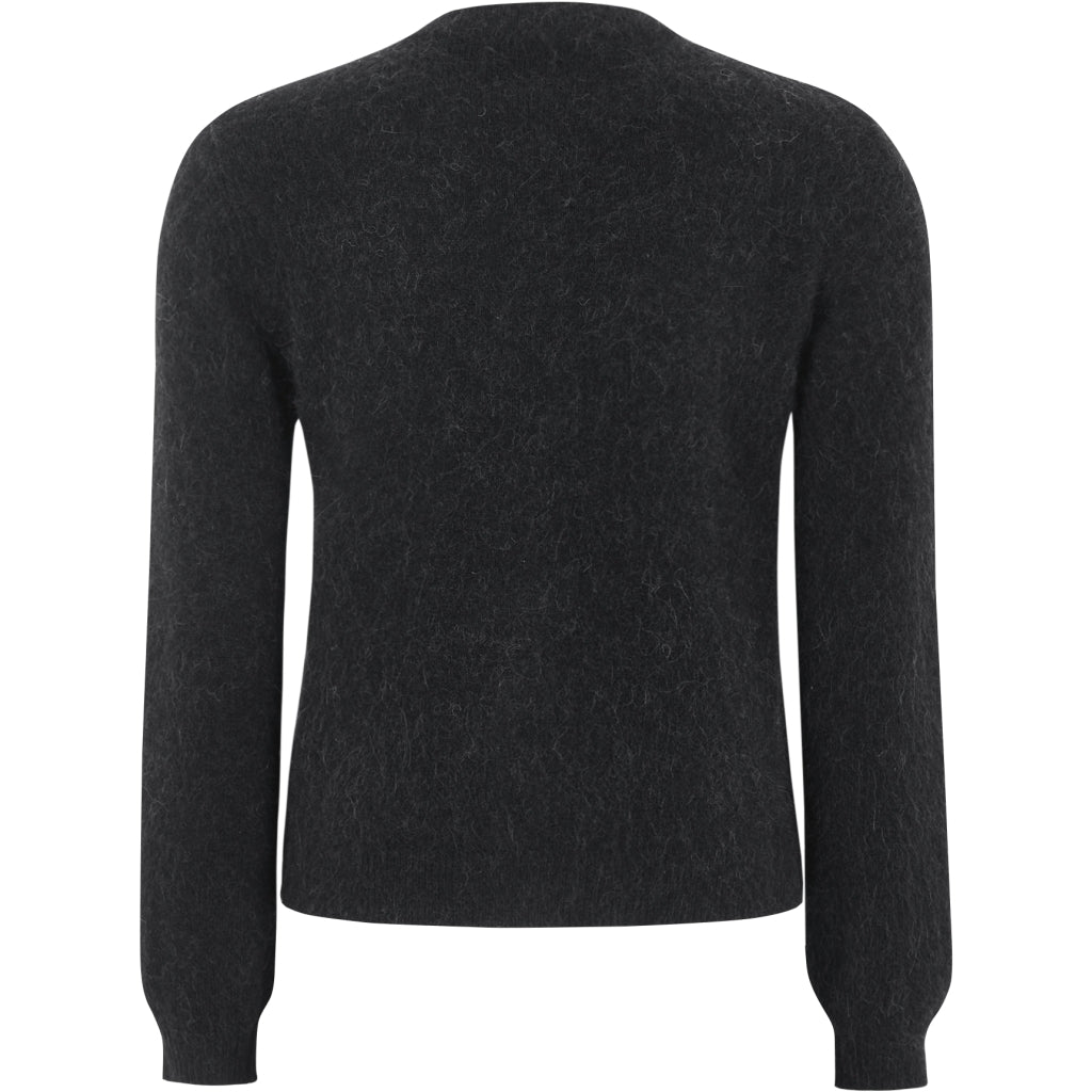 Soft Rebels Allison O Neck Strik Cardigan Sort