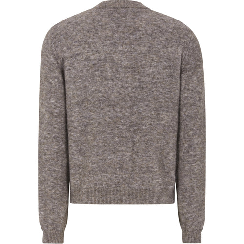 Soft Rebels Allison O-Neck Strik Cardigan Demitasse Melange Grå