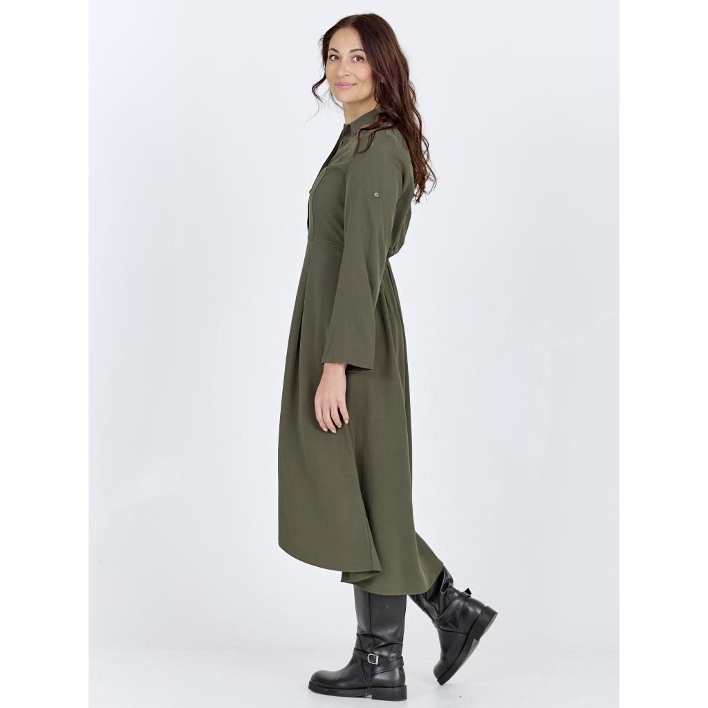 Nü Denmark Cecilia Kjole Army Grøn