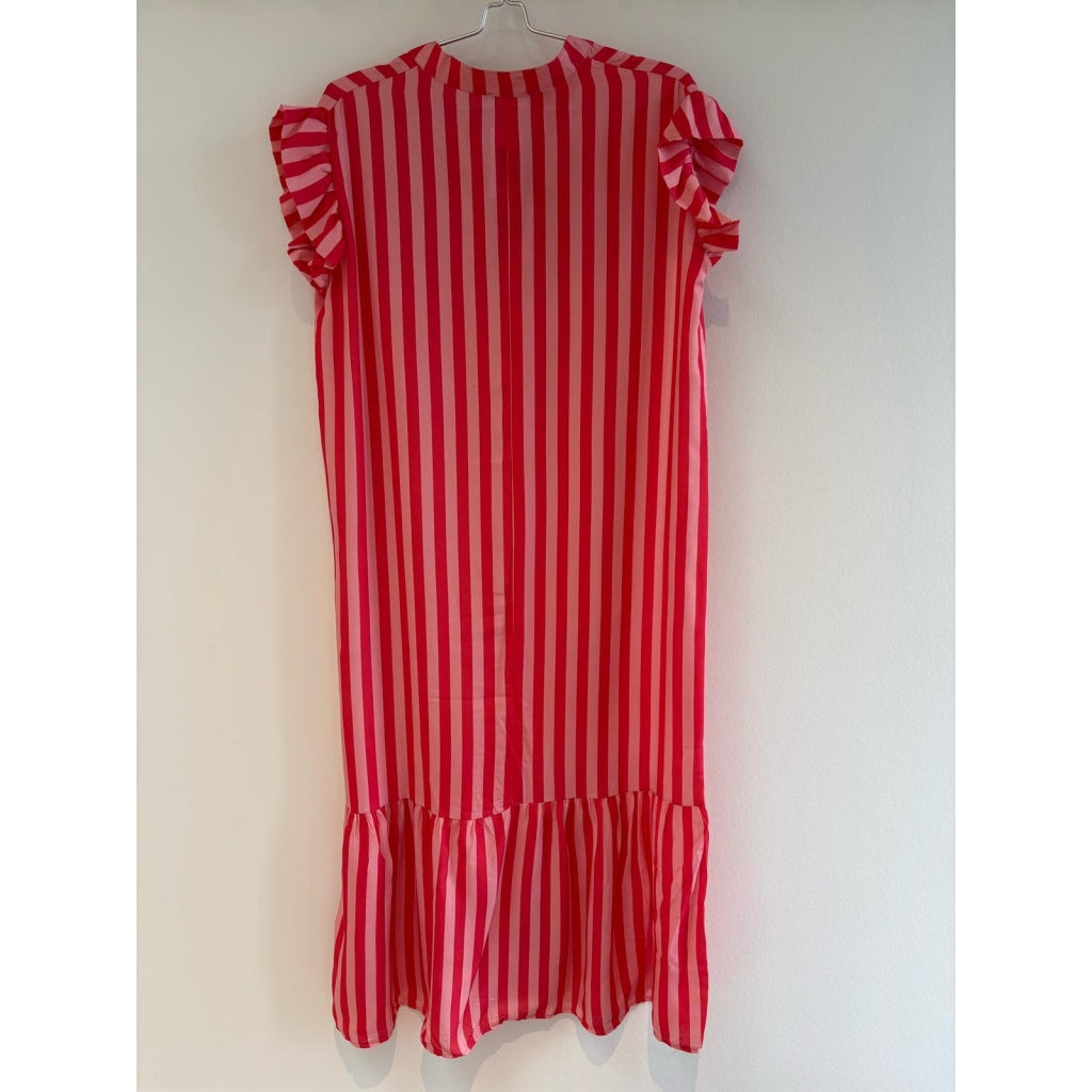 WILTO Stripe Kjole Stribet Rosa