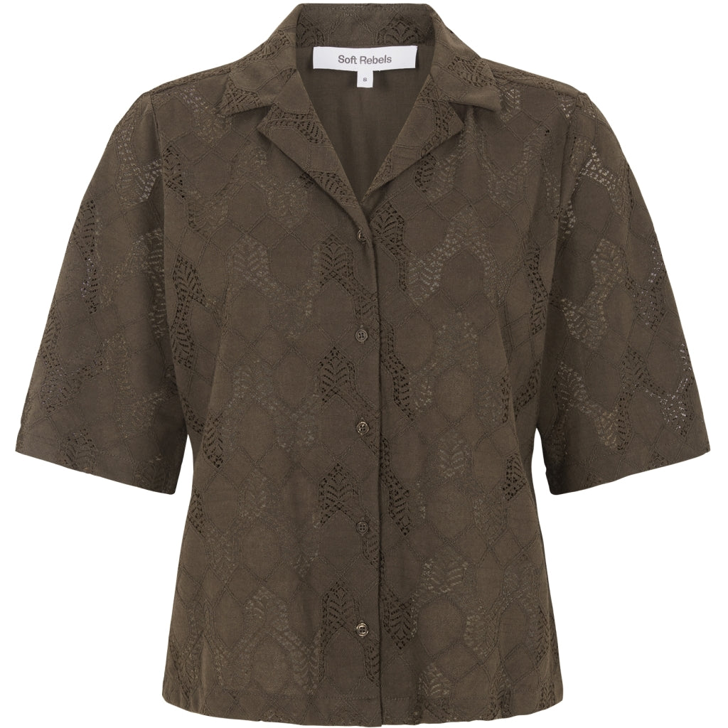 Soft Rebels Adalia Skjorte Slate Brun