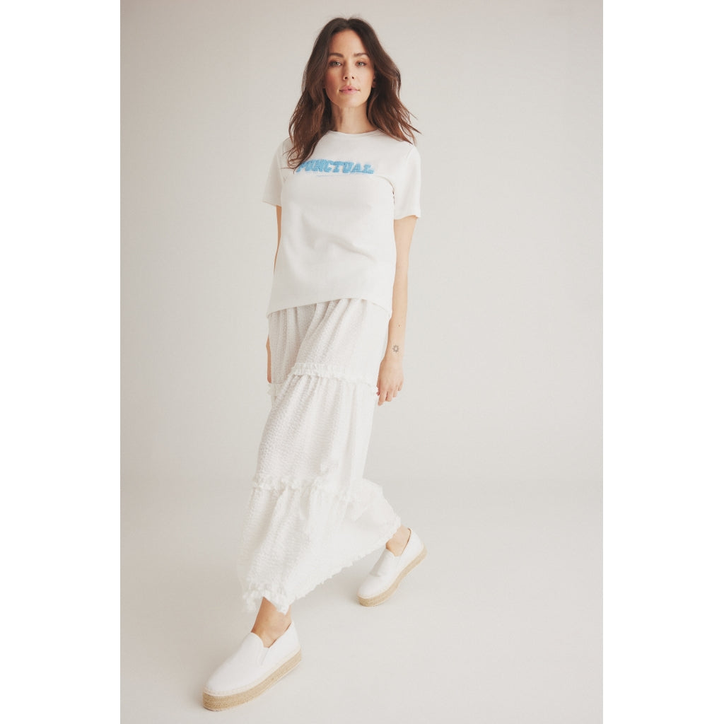 One Two Timo T-shirt Cream Hvid
