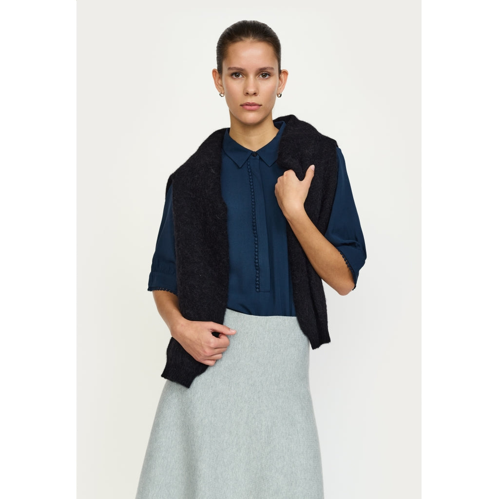 Soft Rebels Ebba Mayson Bluse Total Eclipse Blå
