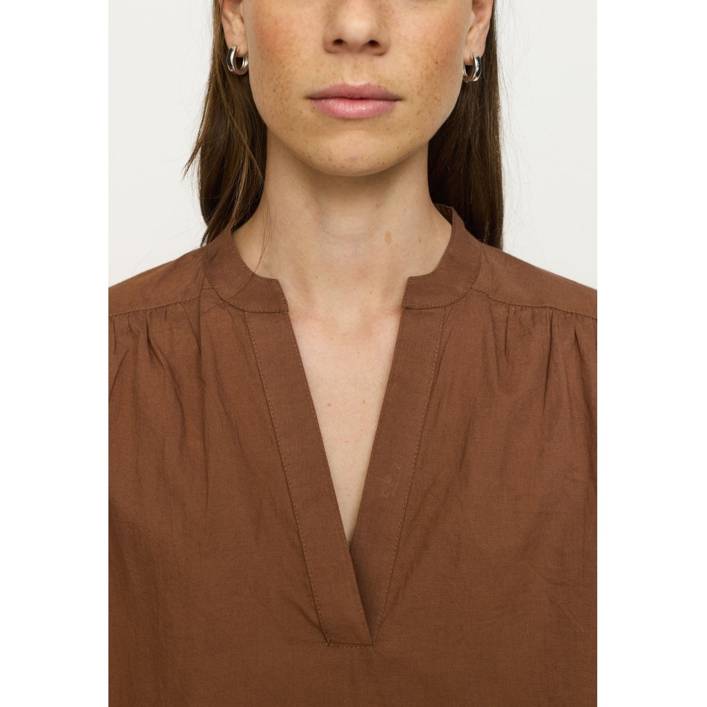 Soft Rebels Gallia Bluse Bison Brun