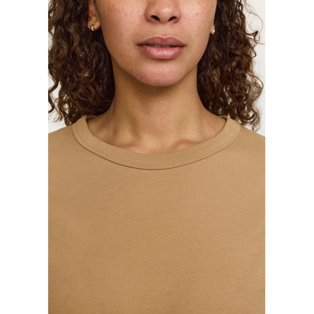 Soft Rebels Hella T-shirt GOTS Cartouche Brun