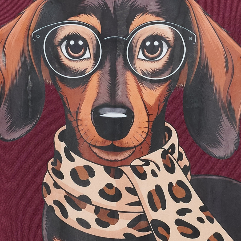 Marta Du Chateau Inge T-Shirt Gravhund Bordeaux