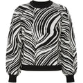Soft Rebels Lynn Strik Pattern Artic Wolf Sort Hvid