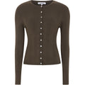 Soft Rebels Aitla Strik Cardigan Slate Brun