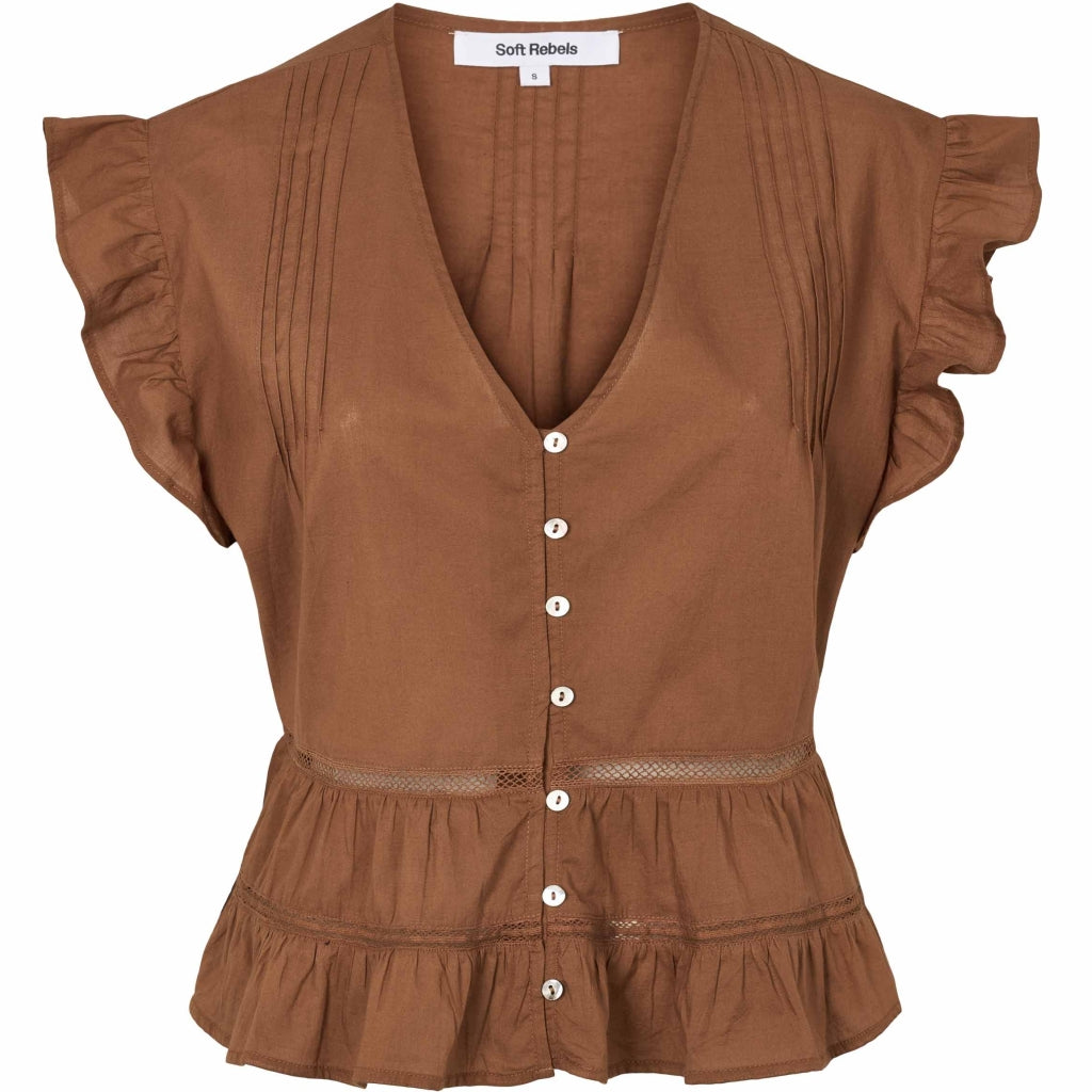 Soft Rebels Gallia Top Bison Brun