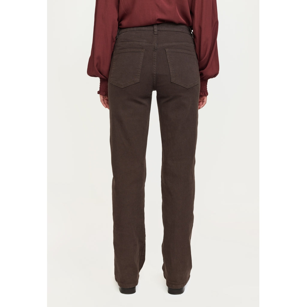 Soft Rebels Ema Willa Jeans Wide Midwaist Demitasse Brun