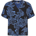 Soft Rebels Hanni Bluse Kortærmet Blomster Frill Sort