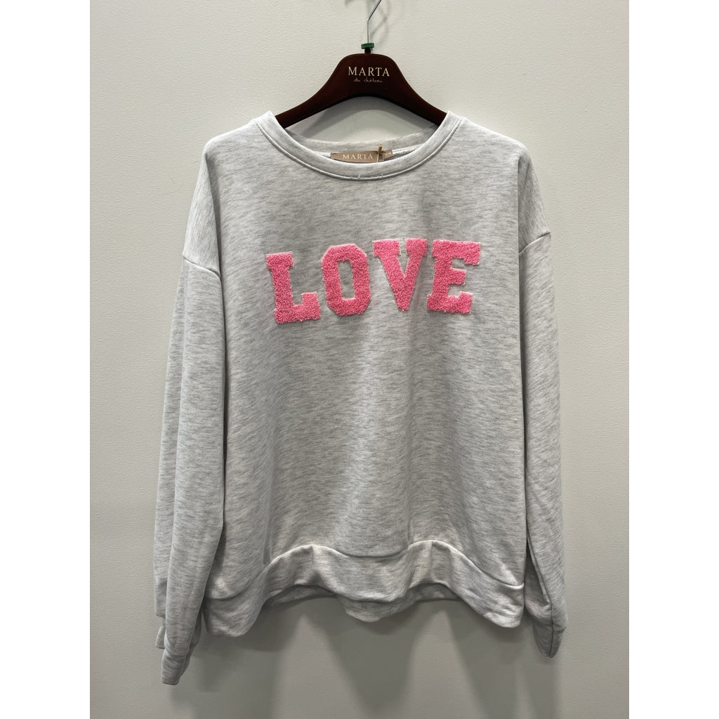 Marta Du Chateau Jessa Sweatshirt Lys Grå Melange