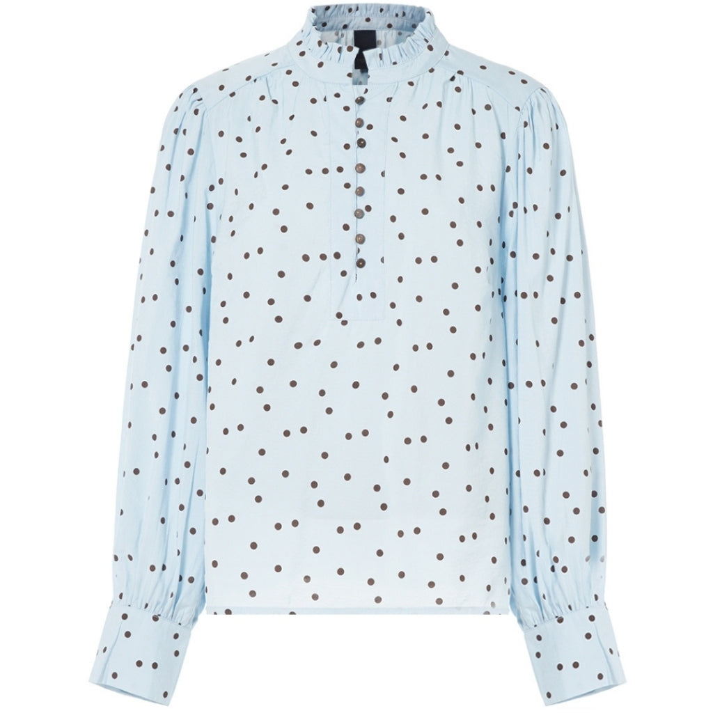 One Two Flow Bluse Fog Blå