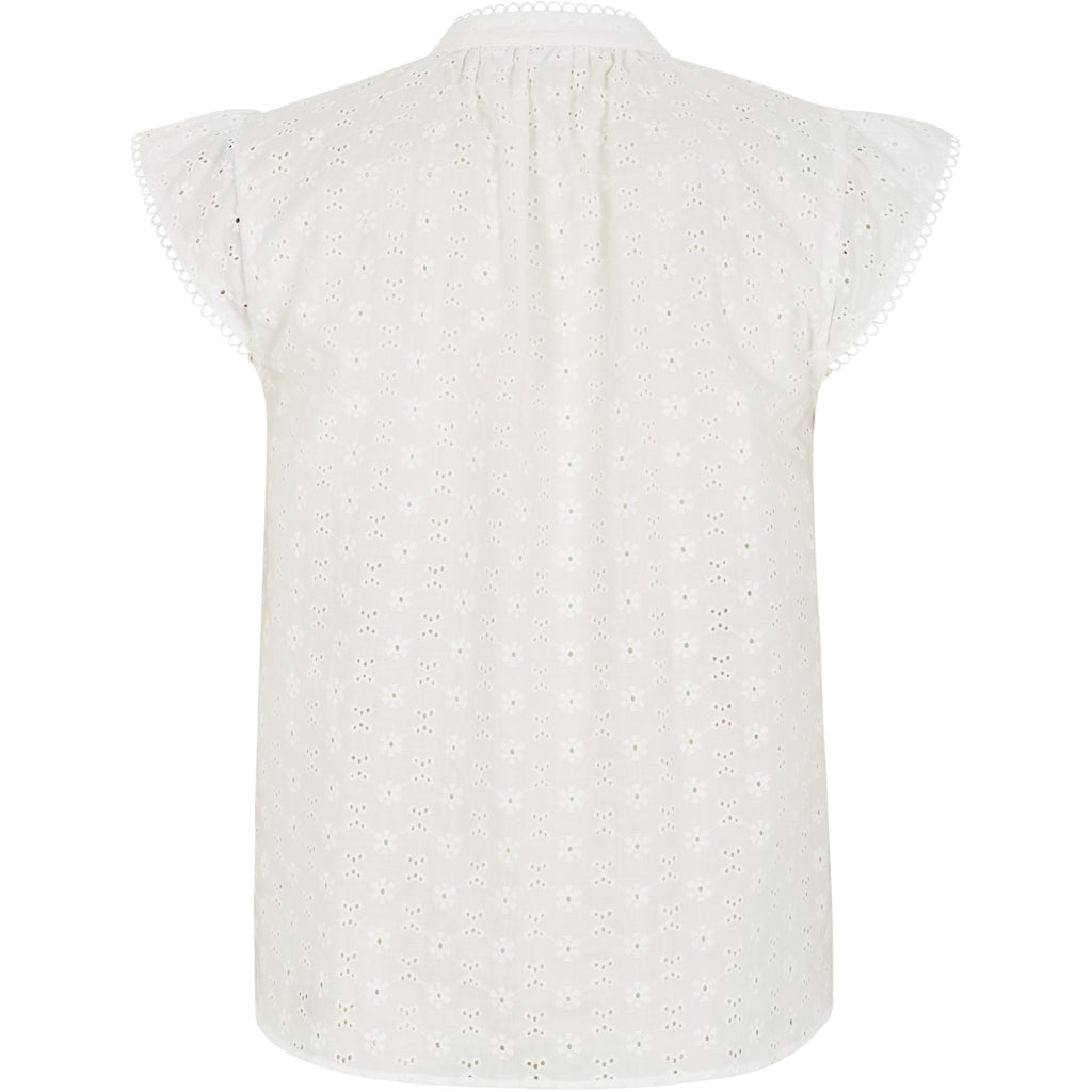 Soft Rebels Daniela Bluse Snow Hvid