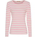 Marta Du Chateau Begonia T-shirt Langærmet Stribet Confetto Pink