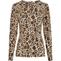 Marta Du Chateau Elissa Top Leopard Camello Brun
