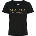 Marta Du Chateau Jeanette T Shirt Logo Sort