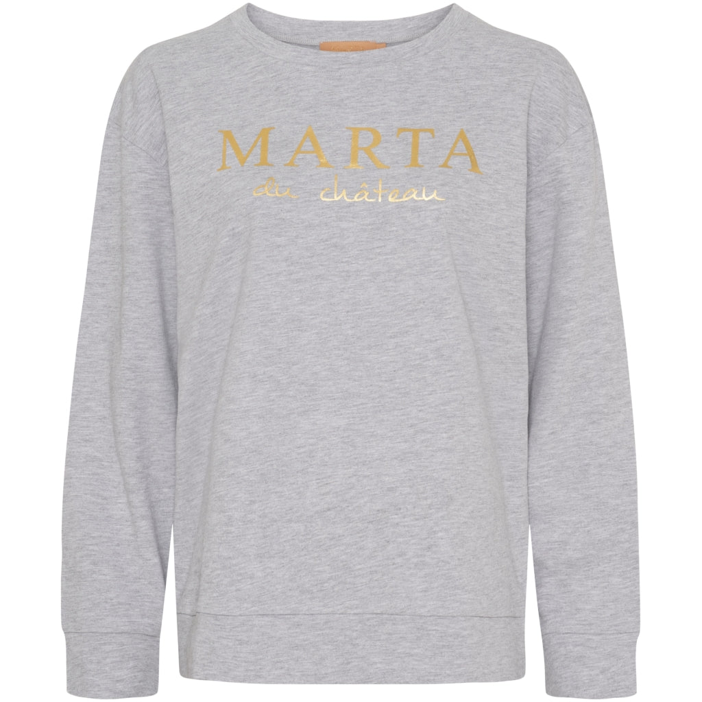 Marta Du Chateau Annemette Sweatshirt Grå Melange