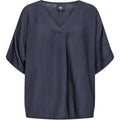 Nü Denmark Cinda Bluse Kortærmet Navy Blå