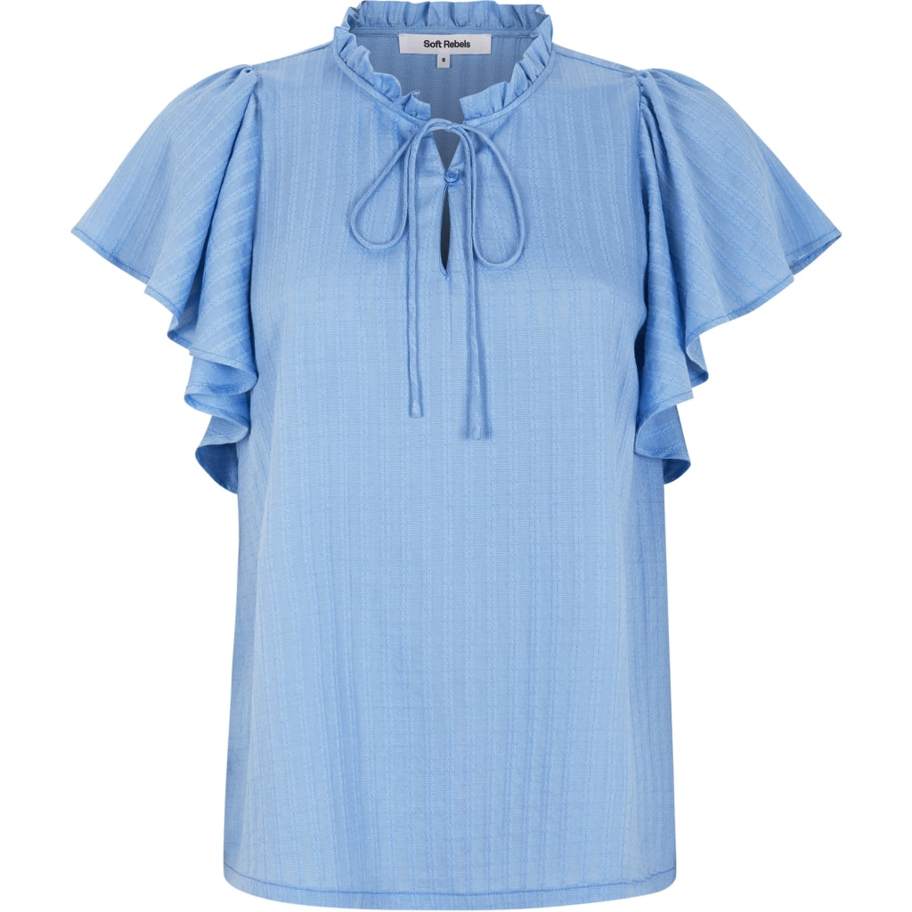 Soft Rebels Chloe Bluse Flæser Vista Blå