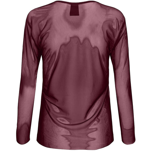 One Two Sigborg Mesh T Shirt Bourgundy