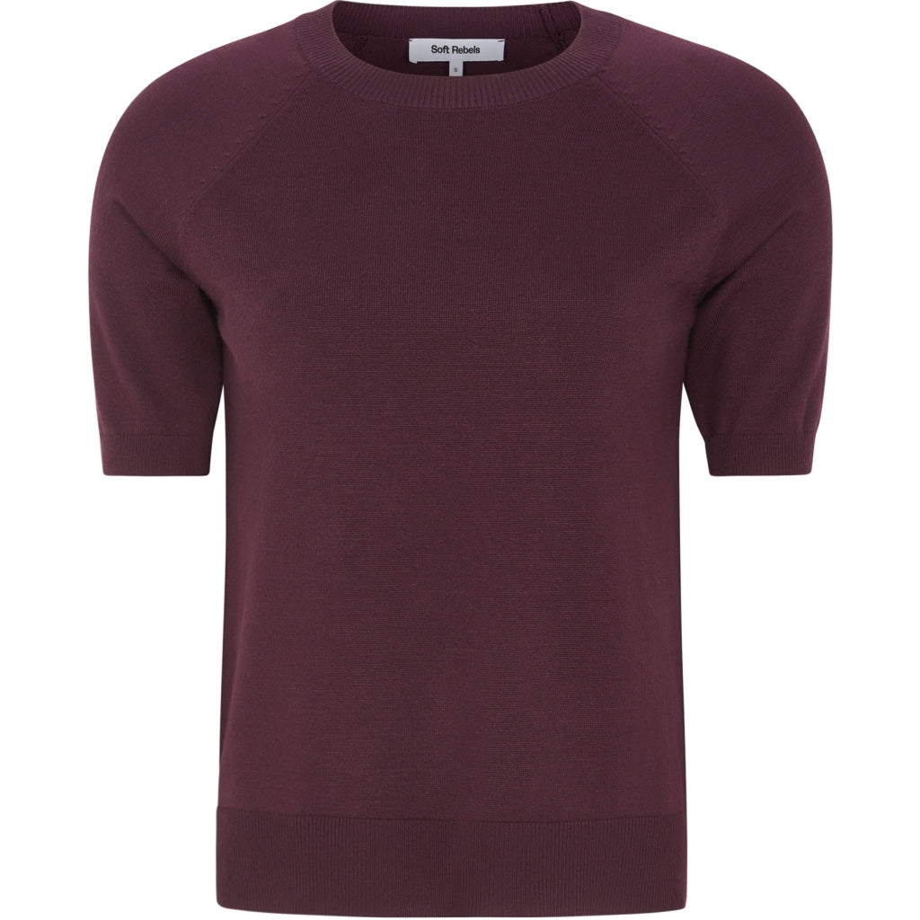Soft Rebels Marla Strik O-Neck Vinyard Wine Rød