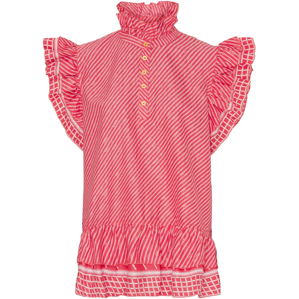 THREE M Fie Bluse SS Rosa
