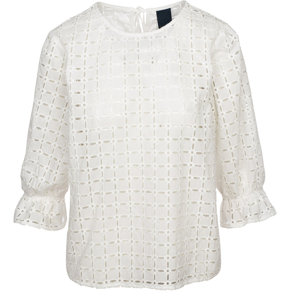 One Two Constan Bluse Cream Hvid