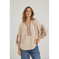 One Two Vina Bluse Taupe Brun