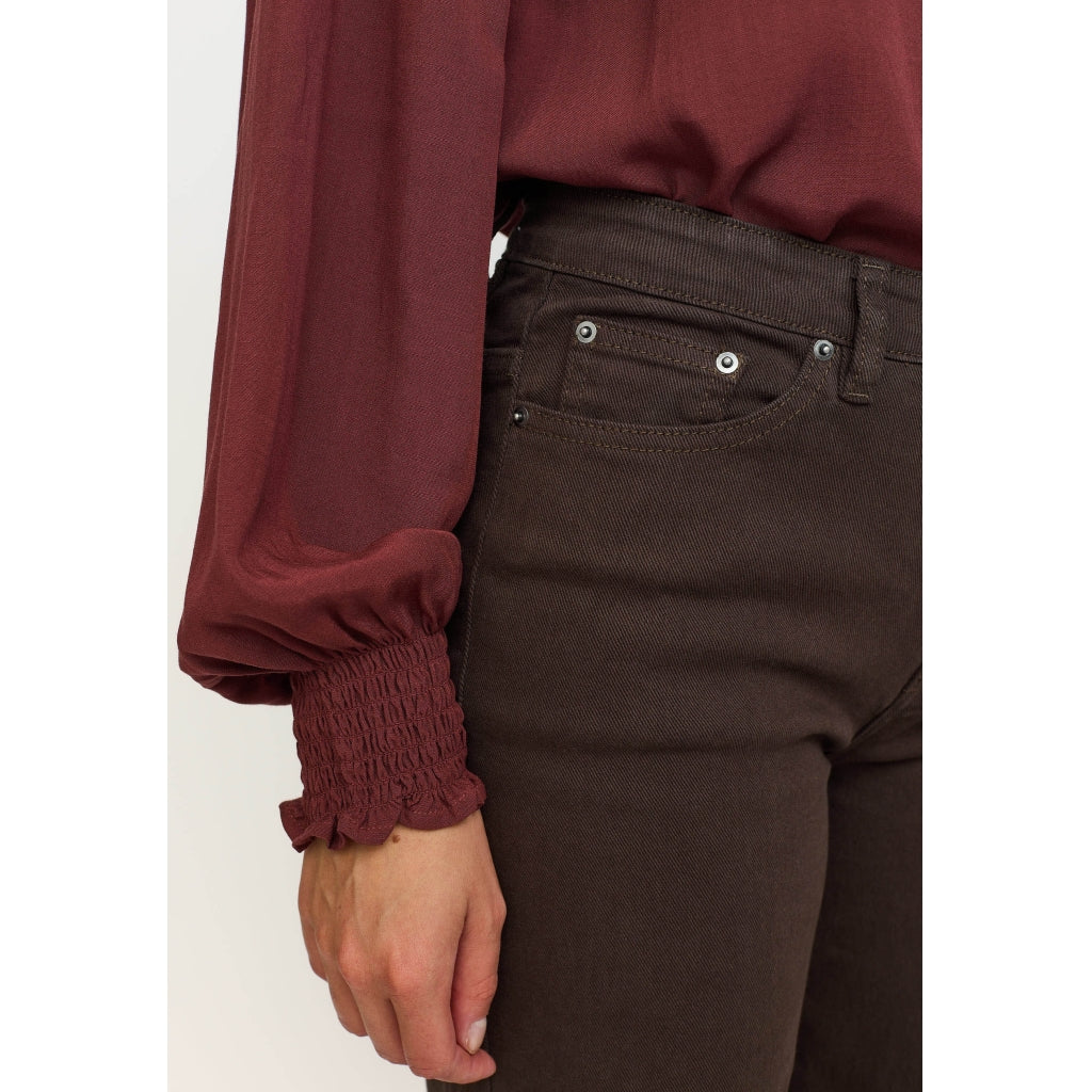 Soft Rebels Ema Willa Jeans Wide Midwaist Demitasse Brun