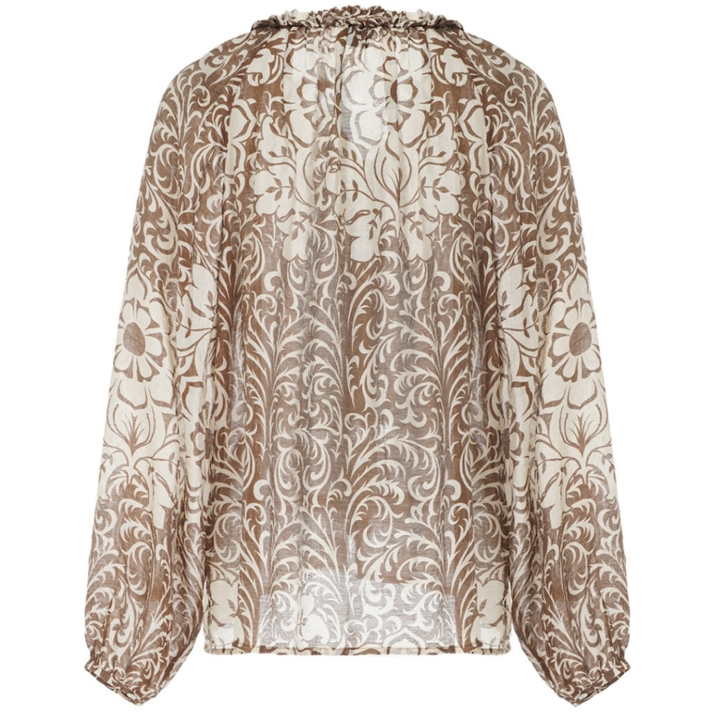 One Two Chalina Skjorte Cocoa Brun