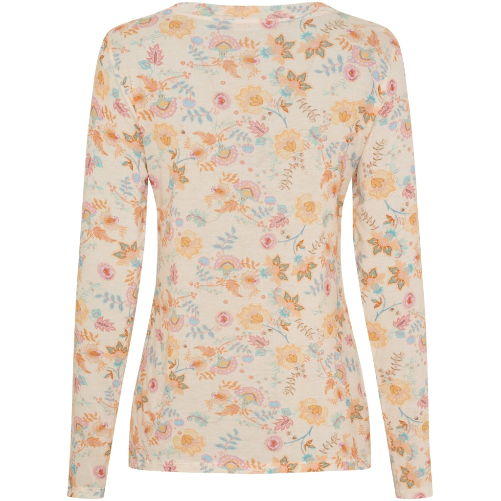 Marta Du Chateau Elissa Top Blomstret Beige