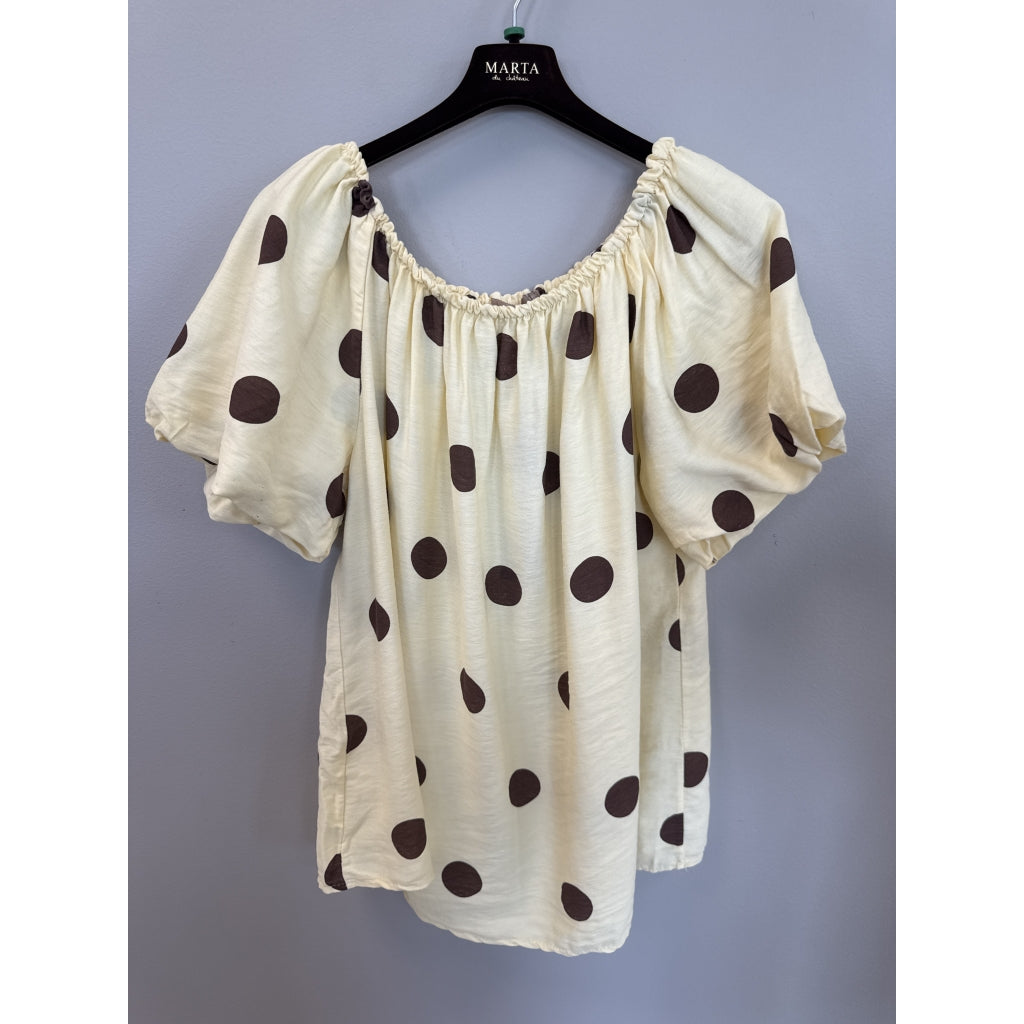 Marta Du Chateau Luciana Top Prikker Gul