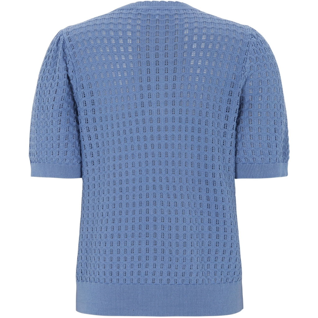 Soft Rebels Alarice Strik Cardigan Kortærmet Forever Blå