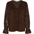 Marta Du Chateau Zara Bluse Moro Brun