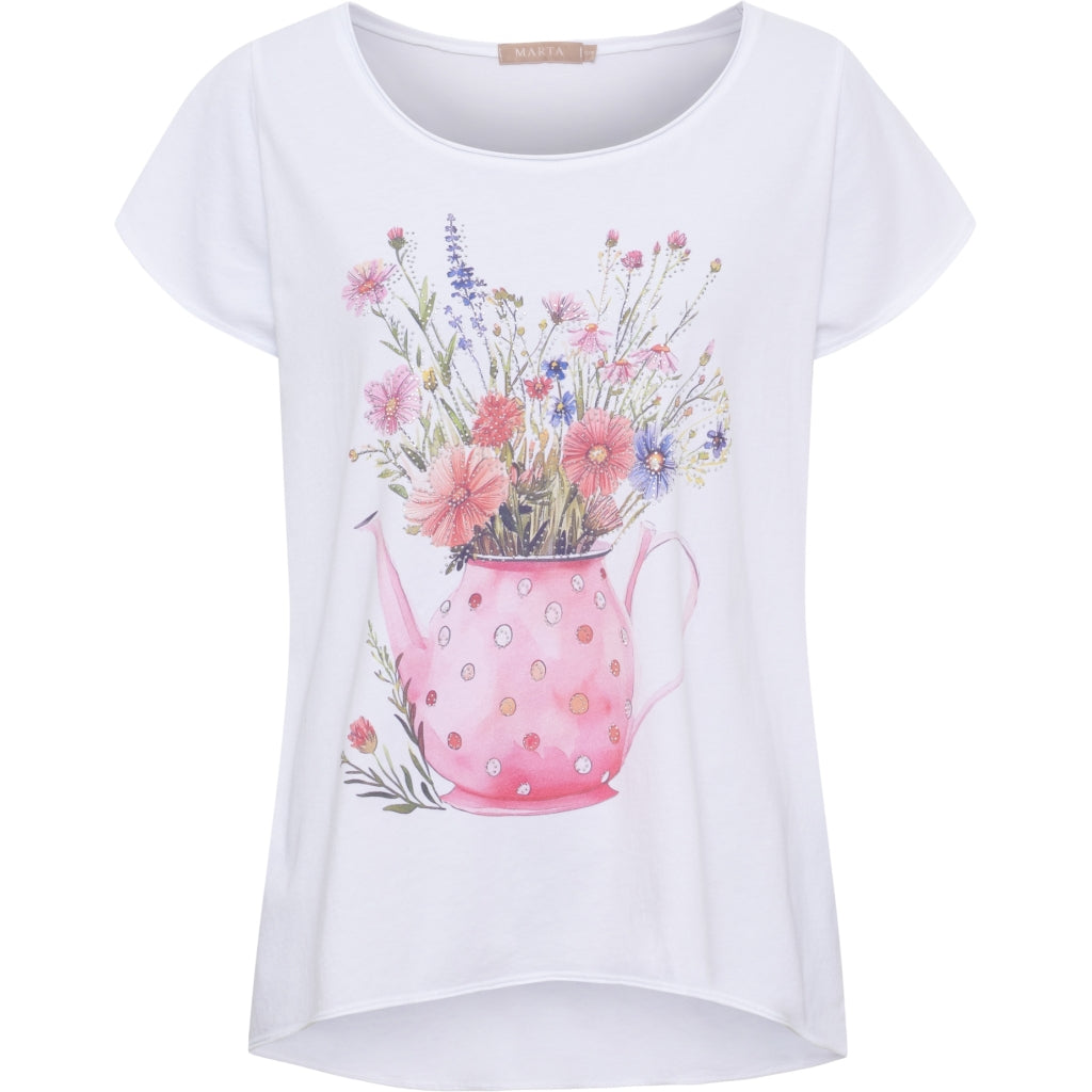 Marta Du Chateau Marie T-Shirt Flowerpot Pink