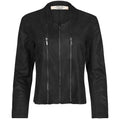 One Two Athena Coated Sueded Jacket Sort