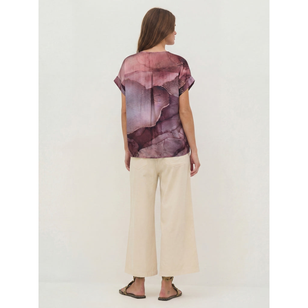 Nü Denmark Cilje Bluse Print Lilla