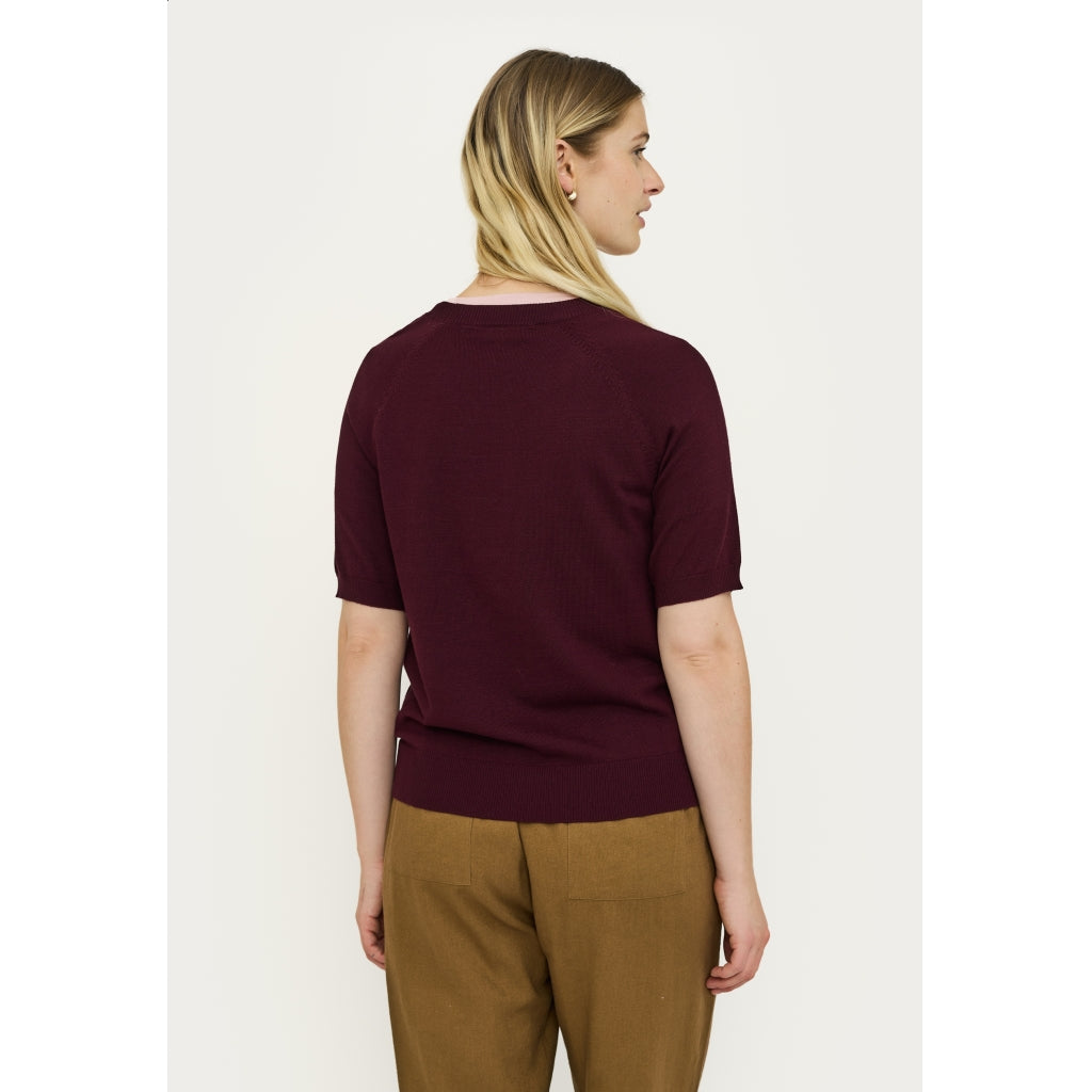 Soft Rebels Marla Strik O-Neck Vinyard Wine Rød