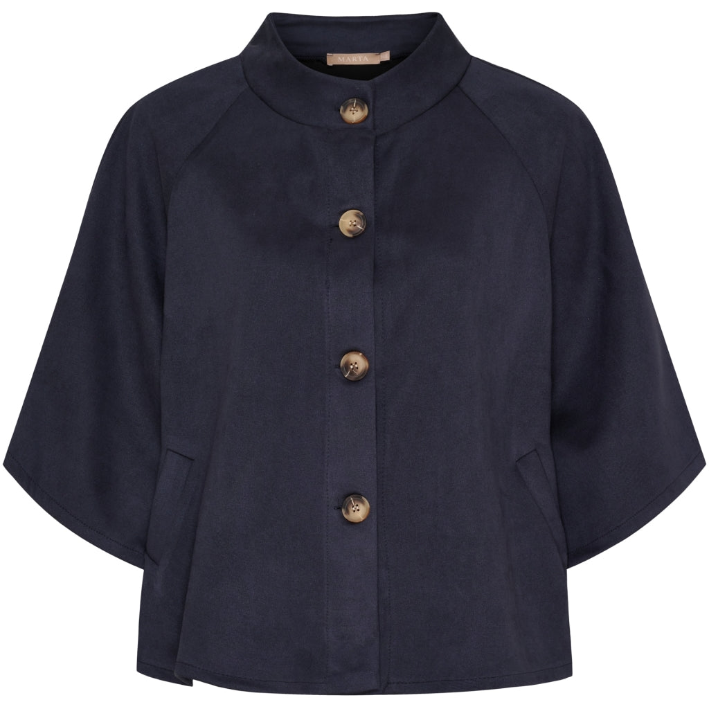 Marta Du Chateau Britta Jakke Navy Blå