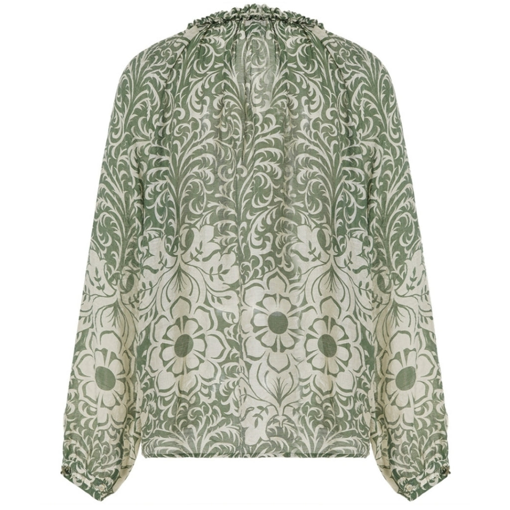 One Two Chalina Skjorte Bronze Grøn