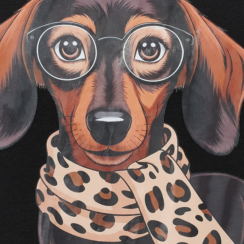 Marta Du Chateau Inge T-Shirt Gravhund Sort