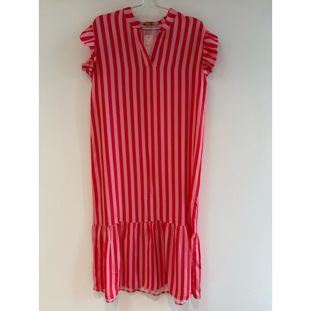 WILTO Stripe Kjole Stribet Rosa